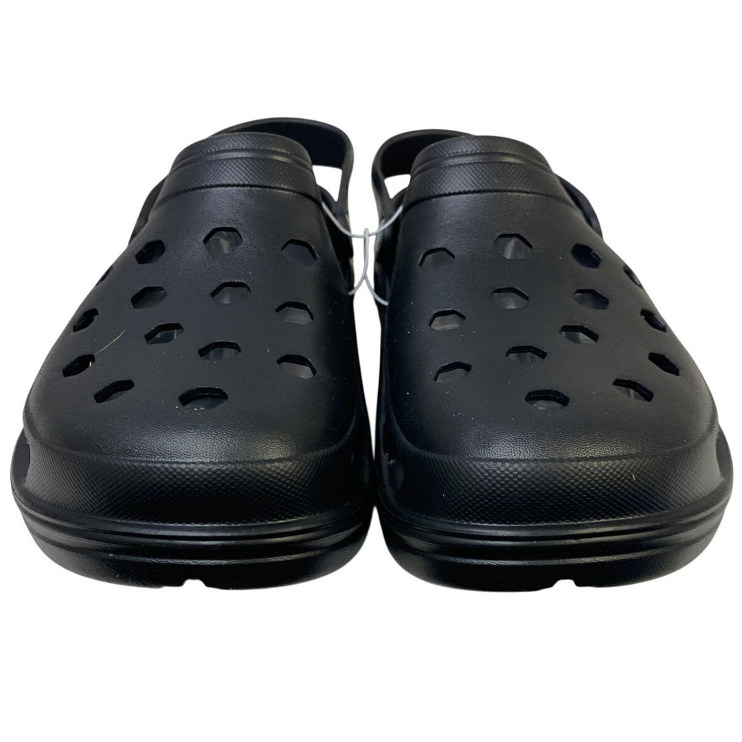 New Mens Size 10 Black Clog Sandal Round Toe Slip On Garden Water Shoes