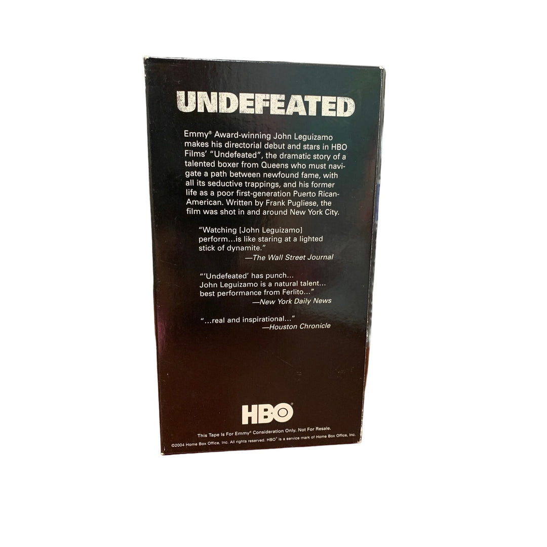 Vintage 2003 Undefeated For Emmy Consideration VHS Tape Leguizamo Director