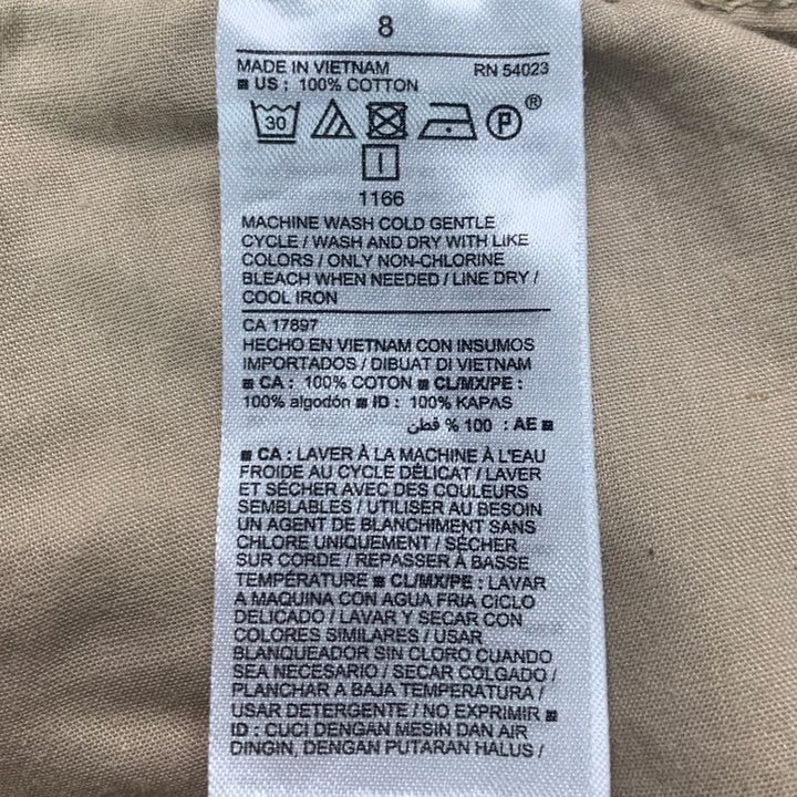 Old Navy Womens Size 8 100% Cotton Long Bermuda Shorts w Pockets