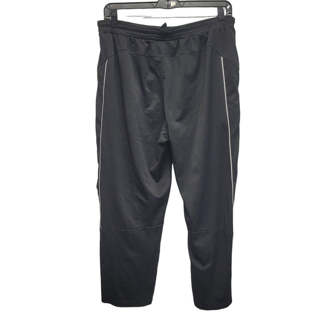 Athletic Works Mens XL Elastic Drawstring Waistband Long Black Athletic Pants
