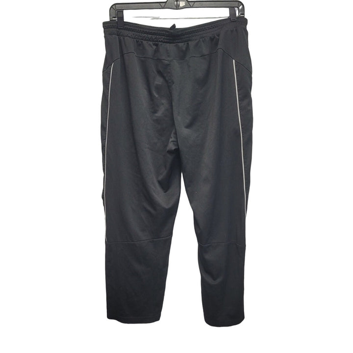 Athletic Works Mens XL Elastic Drawstring Waistband Long Black Athletic Pants