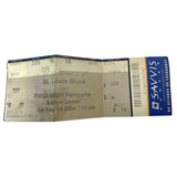 Vintage 2004 Valentines Day St Louis Blue Hockey Pittsburgh Penguins Ticket Stub