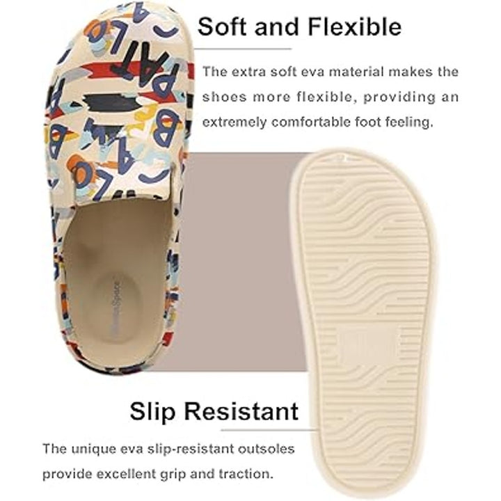 New MeetinSpace Mens Size 8 Beach Slide On EVA Round Toe Mules Lightweight Clogs