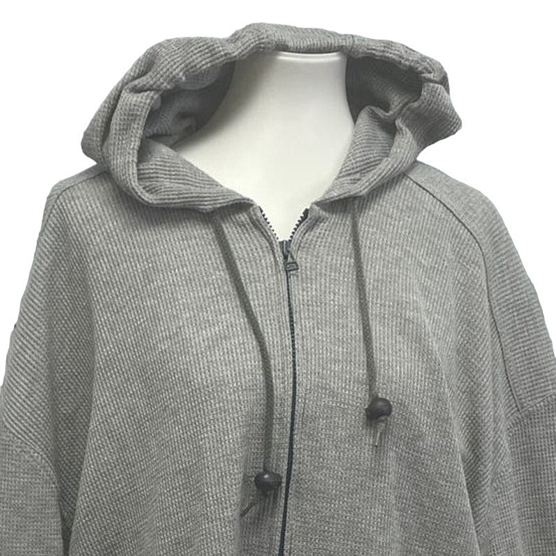Vintage 1990s Kaotic Womens XL Full Zip Waffled Nylon Blend Hooded Track Jacket