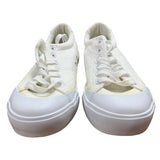 Witwatia Womens Size 10 White Canvas Sneakers Lace Up Casual Tennis Shoes