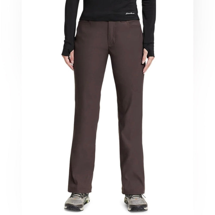 New Eddie Bauer Womens 20W Aubergine Purple Rainier UPF 50+ Pull On Jogger Pants