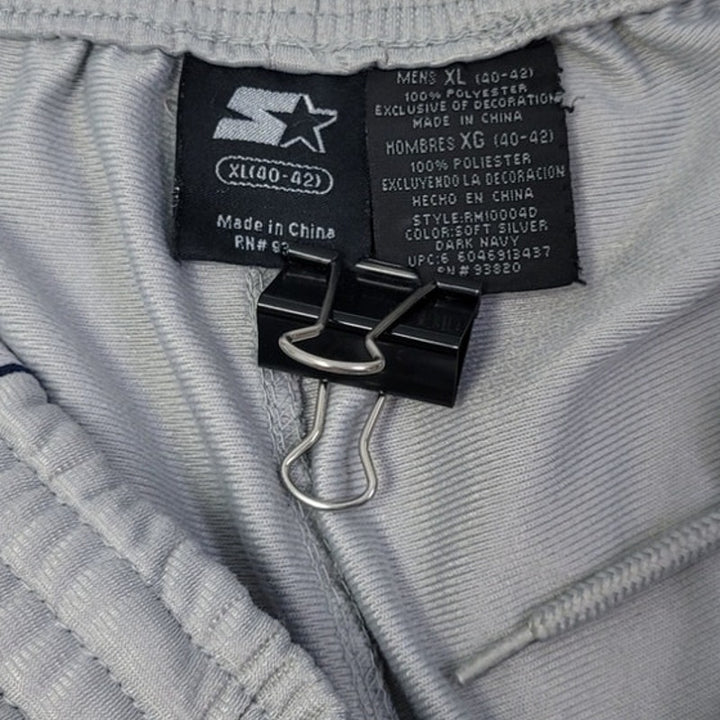 Starter Mens XL 100% Polyester Side Stripe Drawstring Waist Athletic Pants
