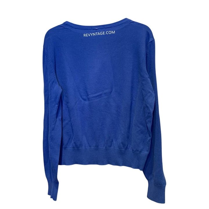 Hand Printed Upcycled Mens Medium Saving the Planet is My Superpower Sweater