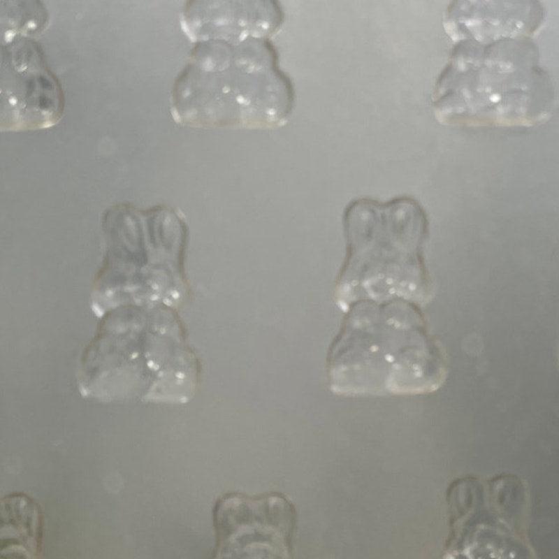 Set of 5 Plastic Easter Bunny Chick Egg Lamb Candy Mold 10" by 8" Trays