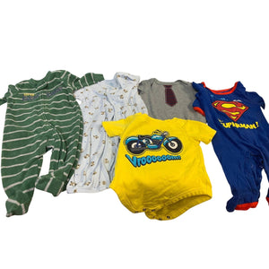 Lot of 5 Child of Mine Carters Circo 3-6 Mos Boys One Piece Tops Sleepwear