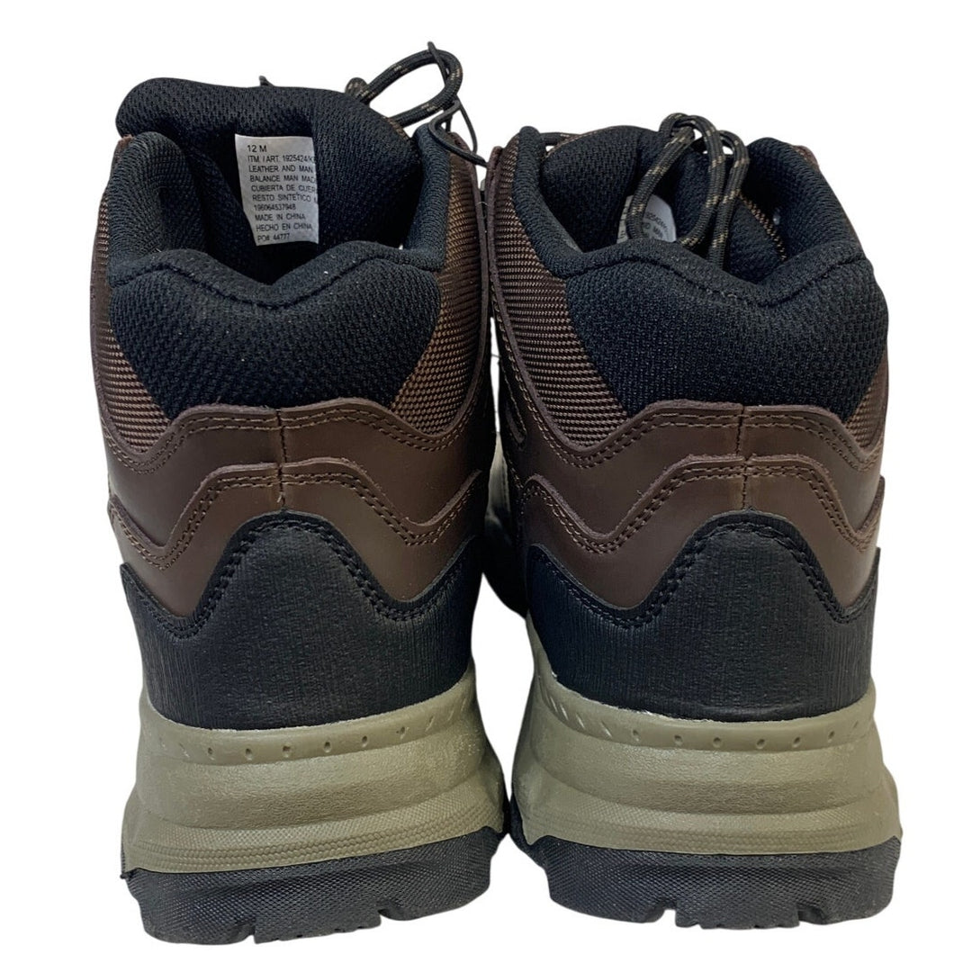 Khombu Mens Size 12 Brown Kenny Boots Lace Up Round Toe Waterproof Hiker Shoes