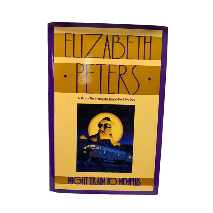 Vintage 1994 Night Train To Memphis Hardback Fiction Novel by Elizabeth Peters