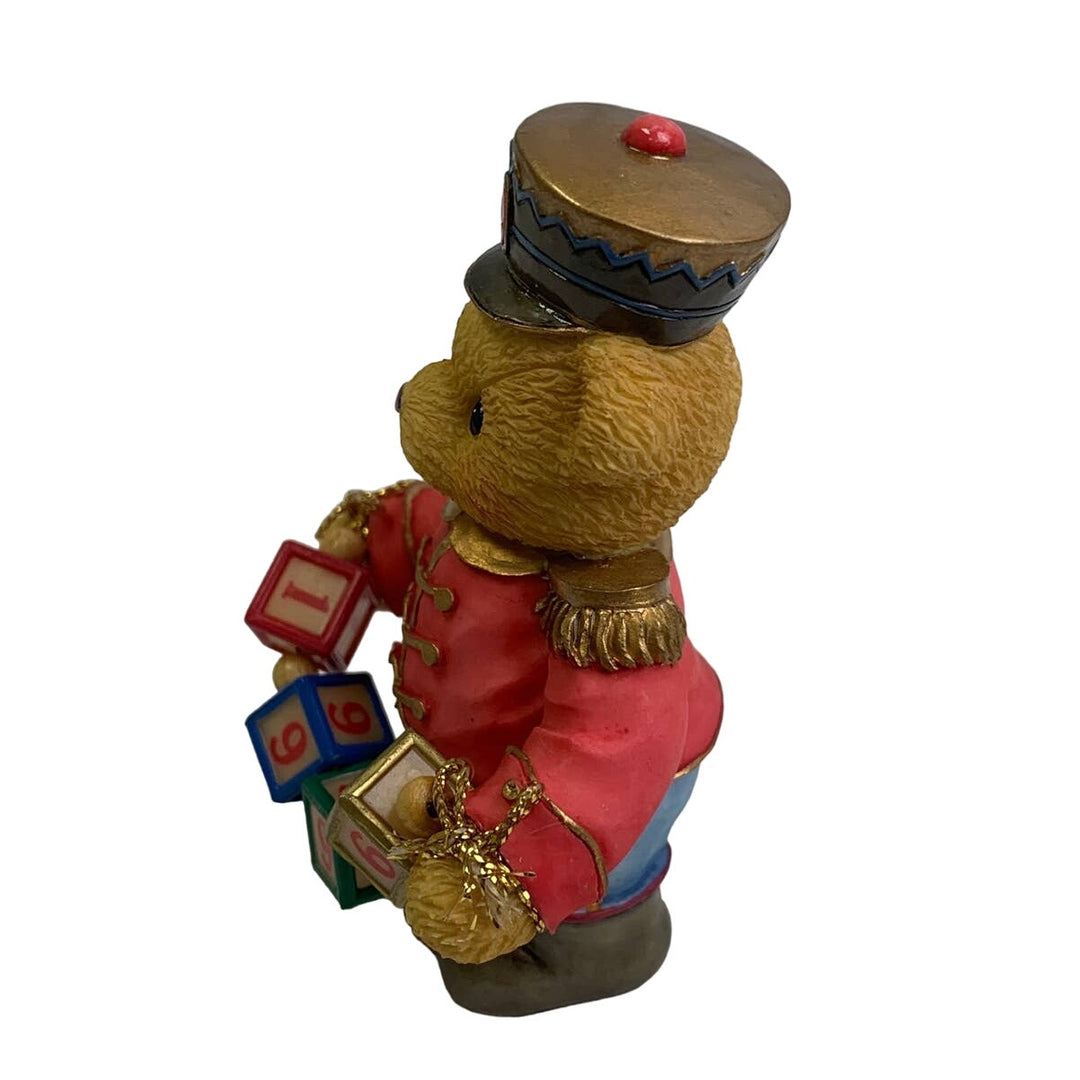 Vintage 1996 Cherished Teddies Jeffrey 176044 Striking Up Another Year Drummer