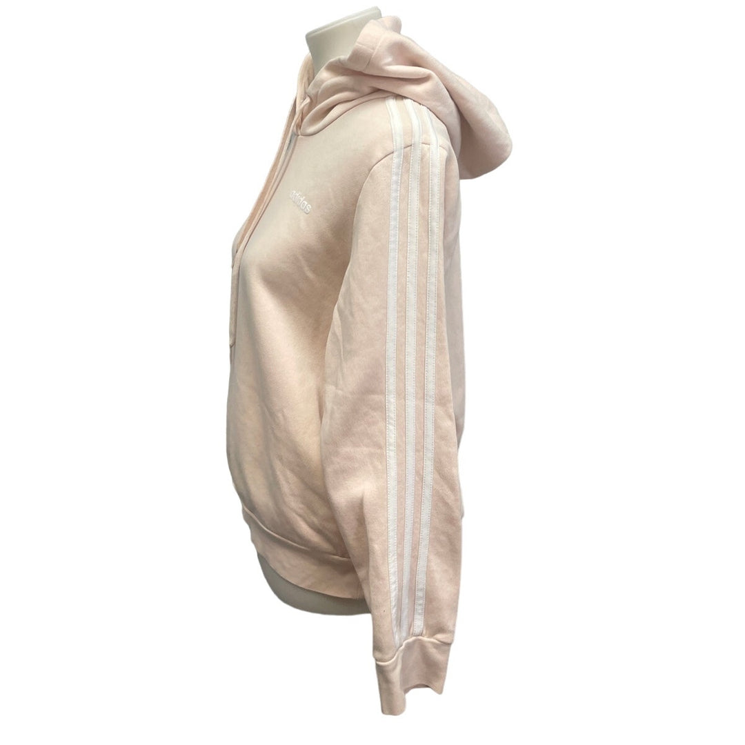 Adidas Womens Medium Light Pink PolyCotton Long Sleeve Sweatshirt Hoodie