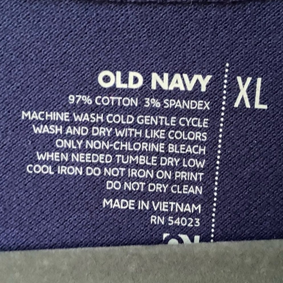 NWT New Old Navy Womens XL Blue Stretch Cotton Short Sleeve Collared Polo Shirt