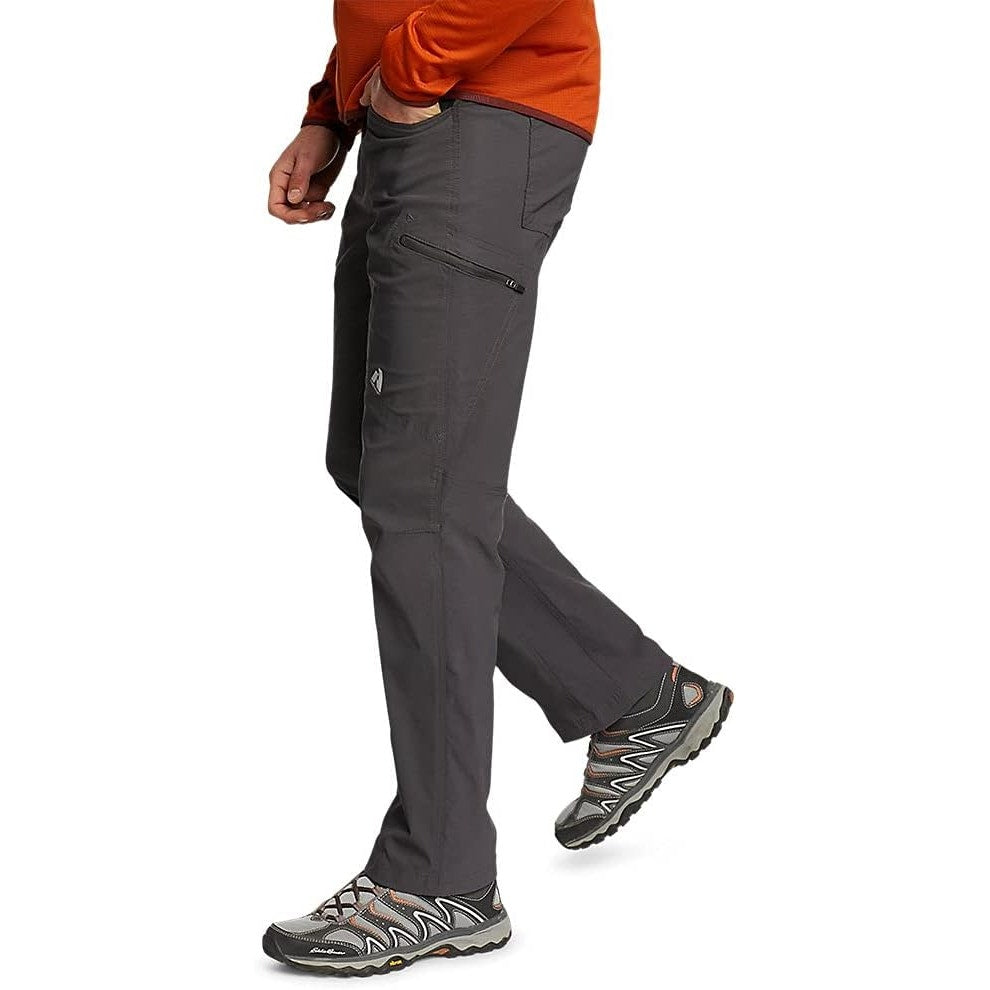 New Eddie Bauer Mens 44/34 Tall Dark Smoke Gray Guide Pro Nylon Blend Pants
