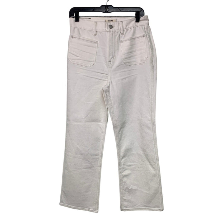 New AE77 Womens Size 27 White 100% Organic &amp; Recycled Cotton Denim Jeans