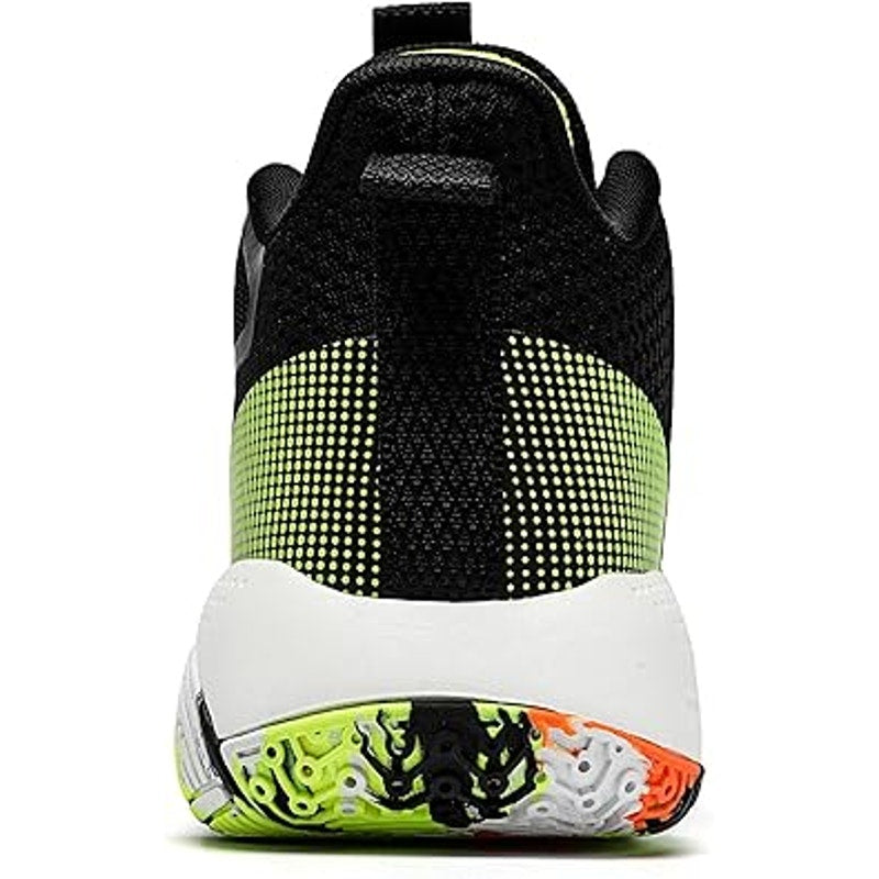 Beita Mens Size 8 Black Neon High Top Basketball AntiSlip Athletic Lace Up Shoes