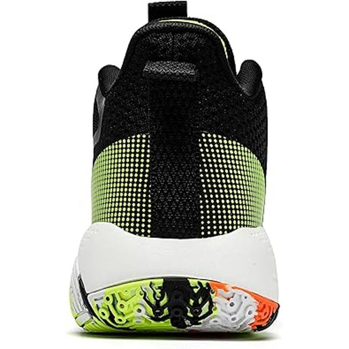 Beita Mens Size 8 Black Neon High Top Basketball AntiSlip Athletic Lace Up Shoes