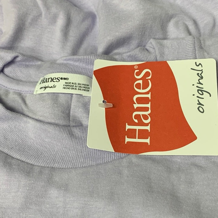 New 5-Pack Hanes Womens XS Purple Ringspun Cotton Cap Sleeve Muscle Tees