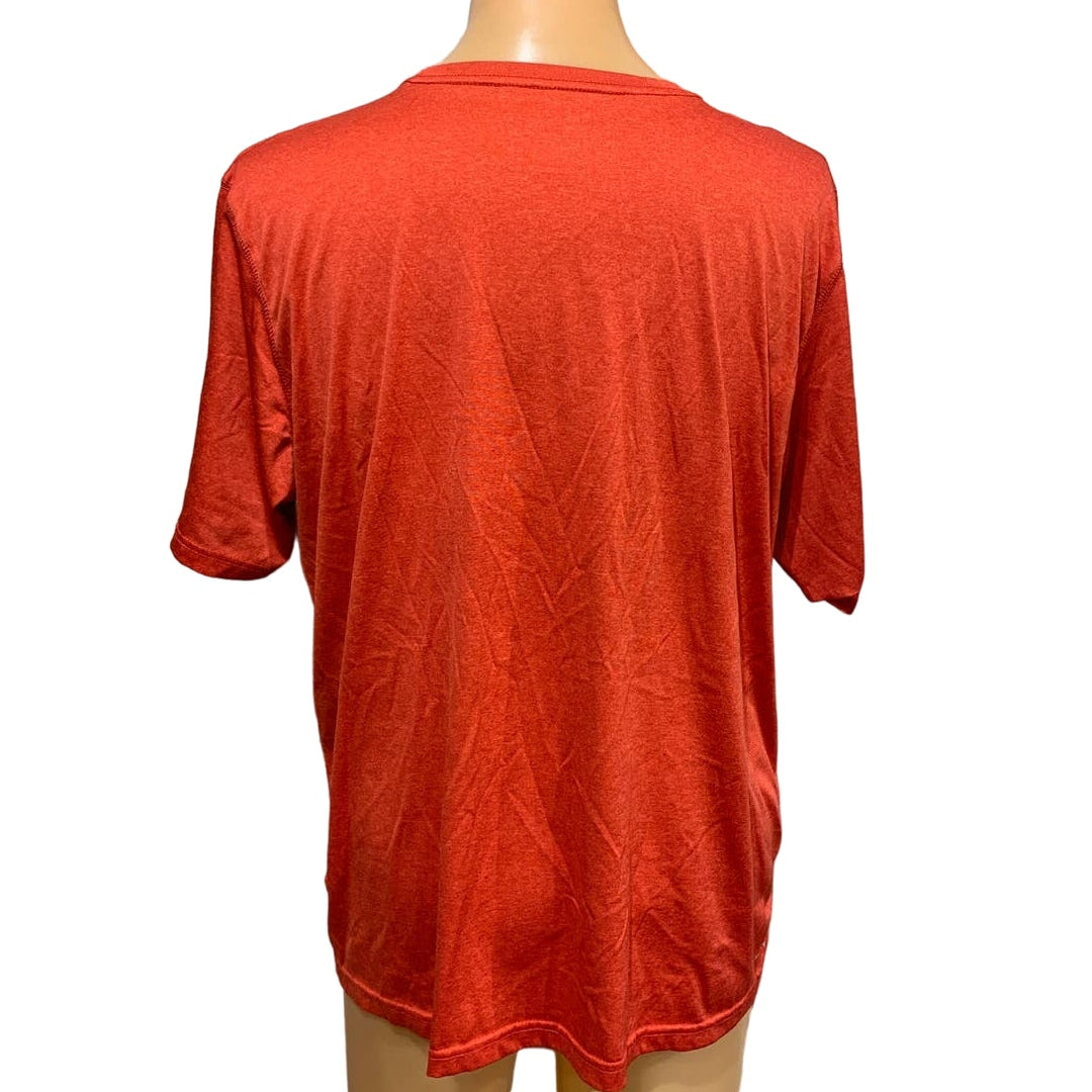 Reebok Mens XL Short Sleeve 100% Polyester Crew Neck Athletic Tee Shirt