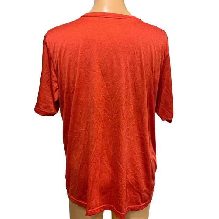 Reebok Mens XL Short Sleeve 100% Polyester Crew Neck Athletic Tee Shirt