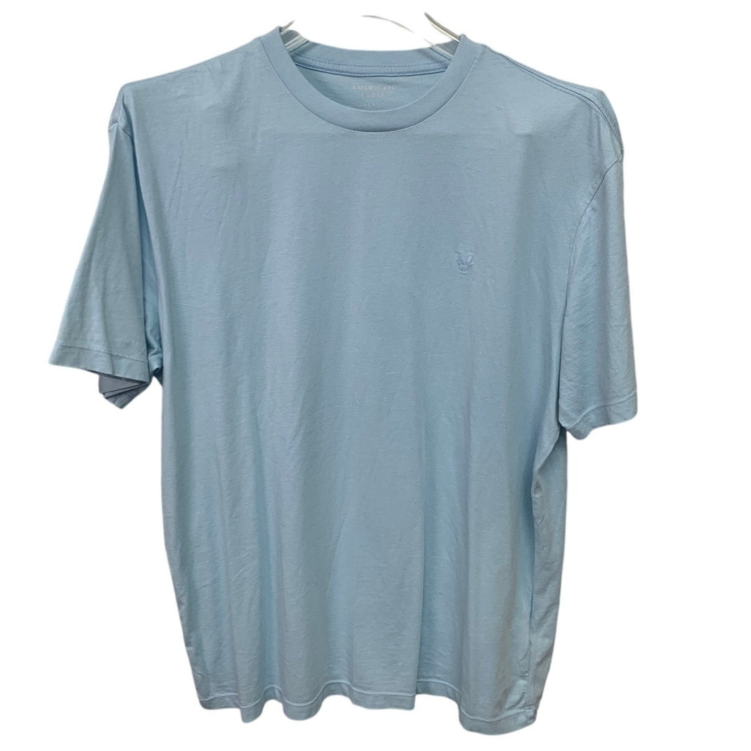 2 New American Eagle Mens Medium Property of &amp; Solid Short Sleeve Tee Shirts