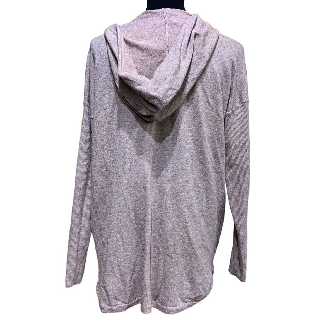 Cyrus Large Long Sleeve Rayon Blend Lightweight Sweater Hoodie w Front Pockets