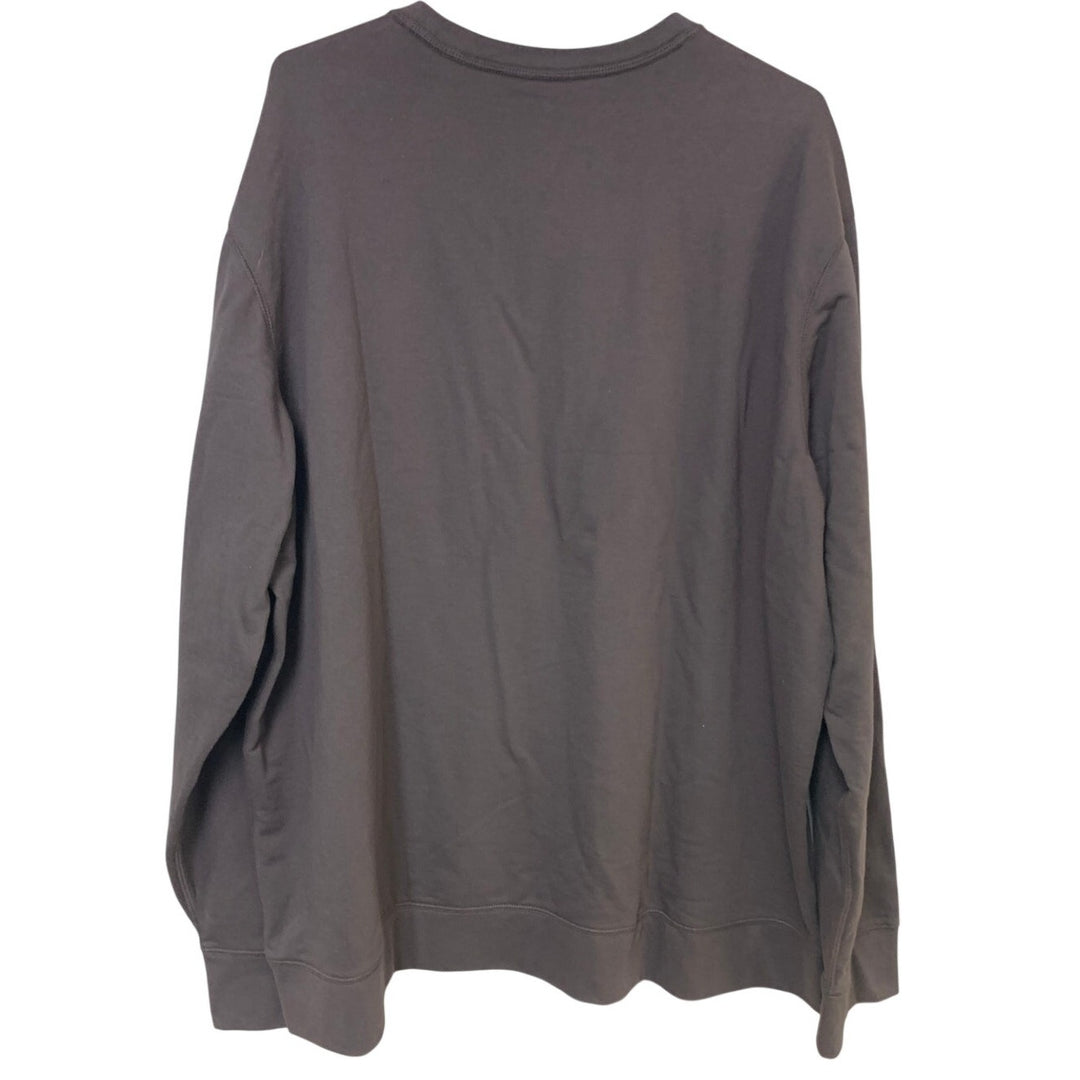 New Eddie Bauer Mens XXL Purple Camp Fleece Crewneck Pullover Sweatshirt