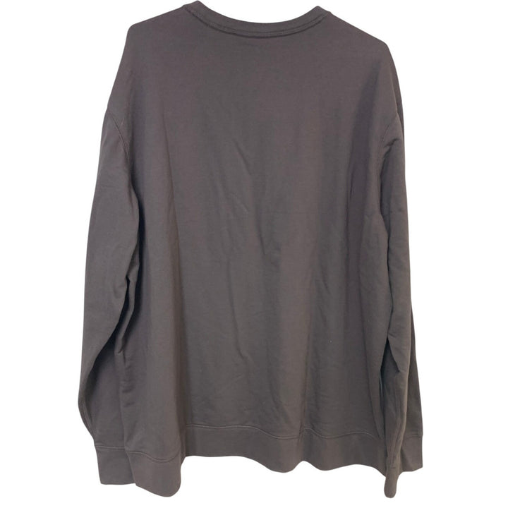New Eddie Bauer Mens XXL Purple Camp Fleece Crewneck Pullover Sweatshirt
