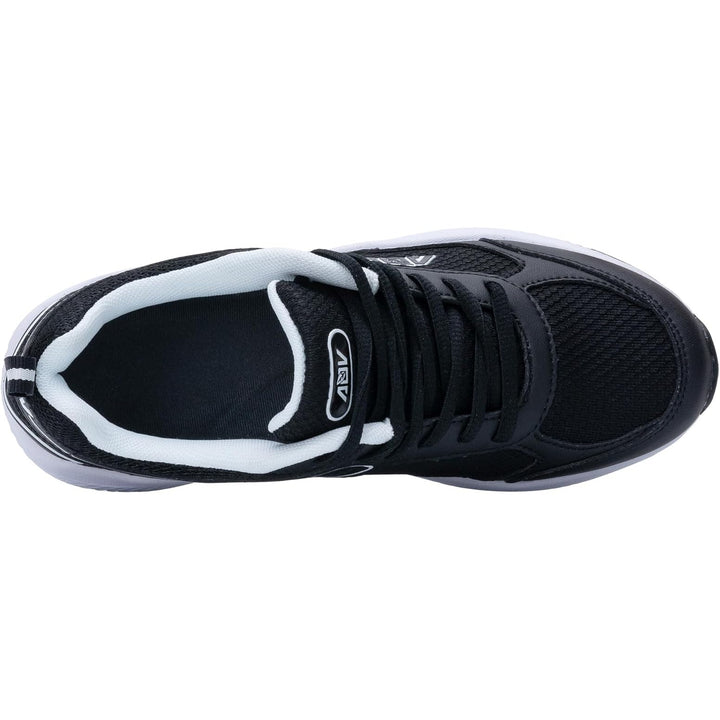 AOV Womens Size 10.5 Black Lace Up Arch Support Plantar Fasciitis Walking Shoes