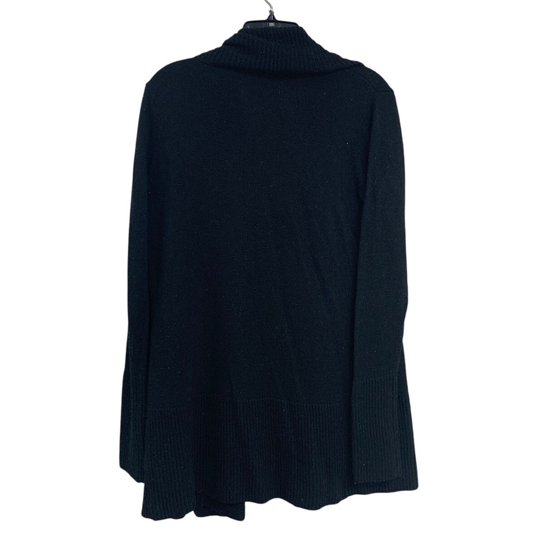 Love Stitch Womens Medium Black Long Sleeve Open Front Knit Cardigan Sweater