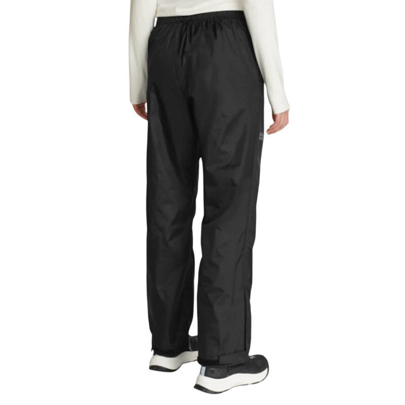 New Eddie Bauer Womens XXL Black RipPac Stretch Waterproof Jogger Rain Pants