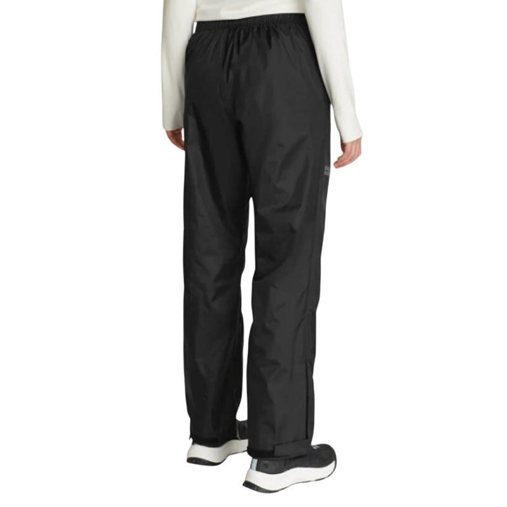 New Eddie Bauer Womens XXL Black RipPac Stretch Waterproof Jogger Rain Pants