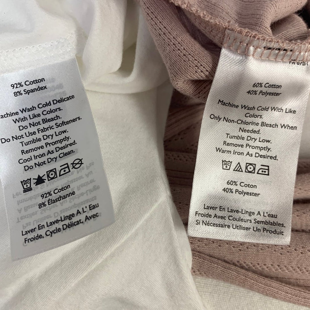 2 New Eddie Bauer Womens XL White Plum Perfect Pointelle Shirt Tempo Hoodie Tops