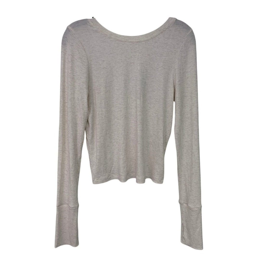 New Offline By Aerie Womens Small Long Sleeve Scoop Back Thumb Hole Ribbed Top