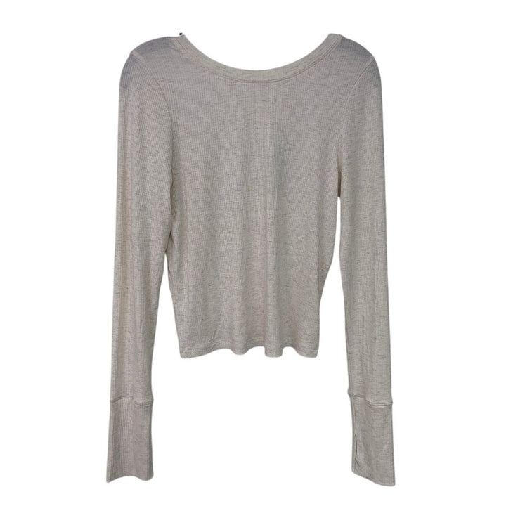 New Offline By Aerie Womens Small Long Sleeve Scoop Back Thumb Hole Ribbed Top