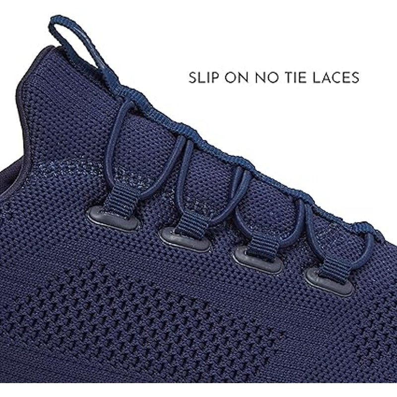 Avia Womens Size 6 Navy Blue Anchor Mesh Slip On Slip Resistant Non Skid Shoes