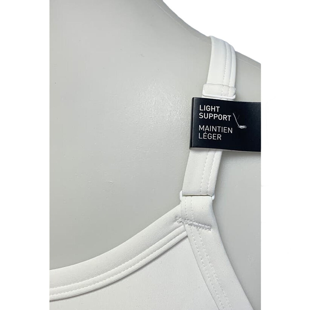 New Adidas DD Cup White Light Support Removeable Pads Training Sports Bra