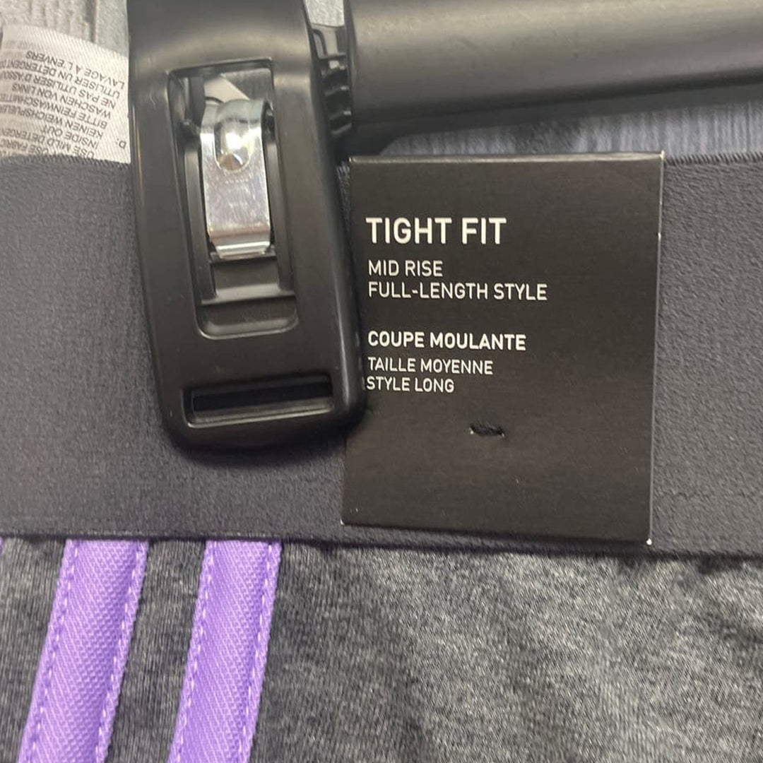 New Adidas Womens Plus Size 1X Cotton Blend Mid Rise Tight Fit Athletic Leggings