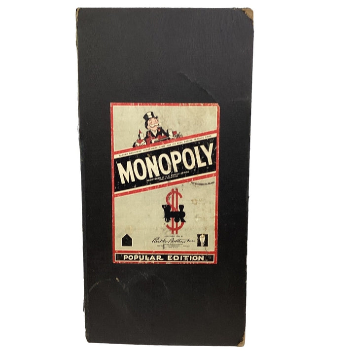 Vintage 1954 Monopoly Parker Brothers Popular Edition Game Board Poor Condition
