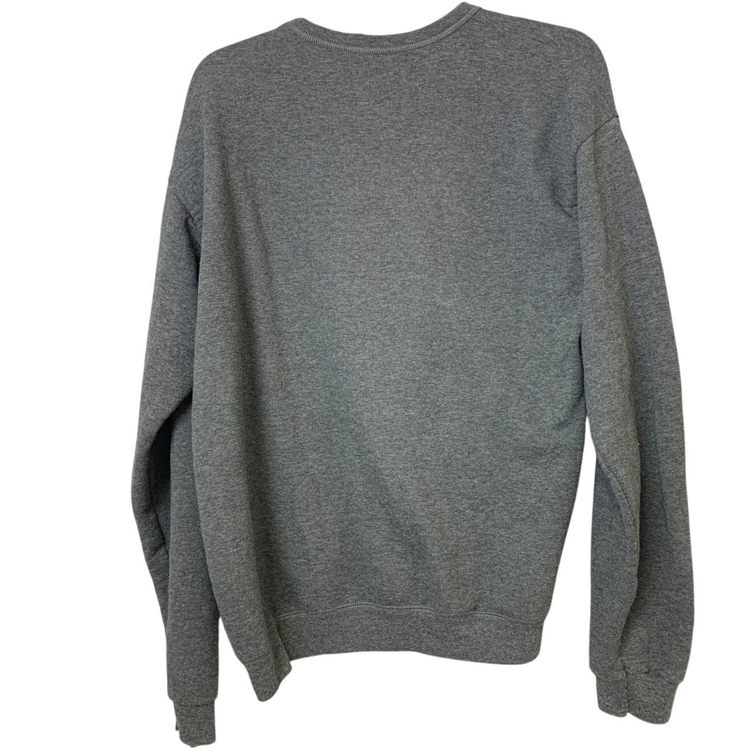Upcycled Hand Printed Mens Medium Totally Rad Radish Long Slv Veggie Sweatshirt