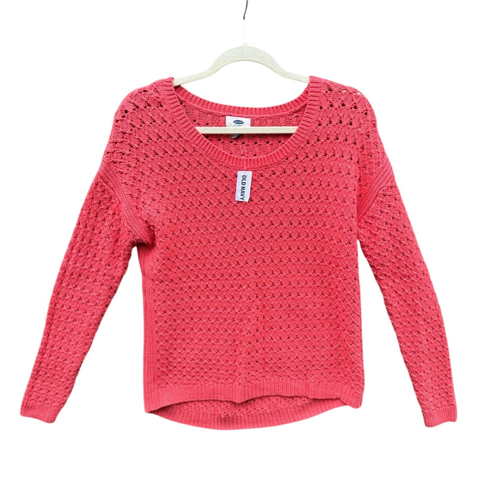 NWT New Old Navy Womens Small Cotton Blend Long Sleeve Knit Sweater