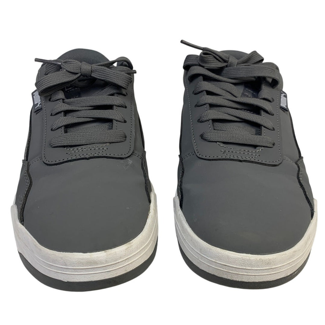 Puma Mens Size 9.5 Gray Skate Sneakers Lace Up Low Top Round Toe Shoes