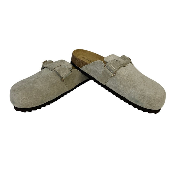 Dream Pairs Womens 8 Gray Clogs Closed Round Toe Adjustable Strap Slip On Shoes