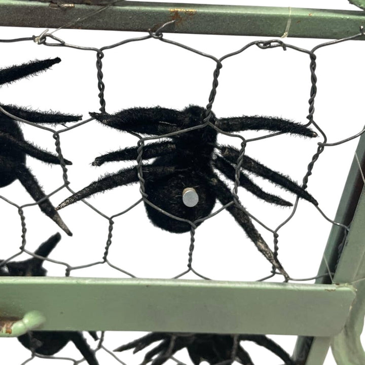 12 Black Furry Halloween Spider Tarantula Magnets, New in Package