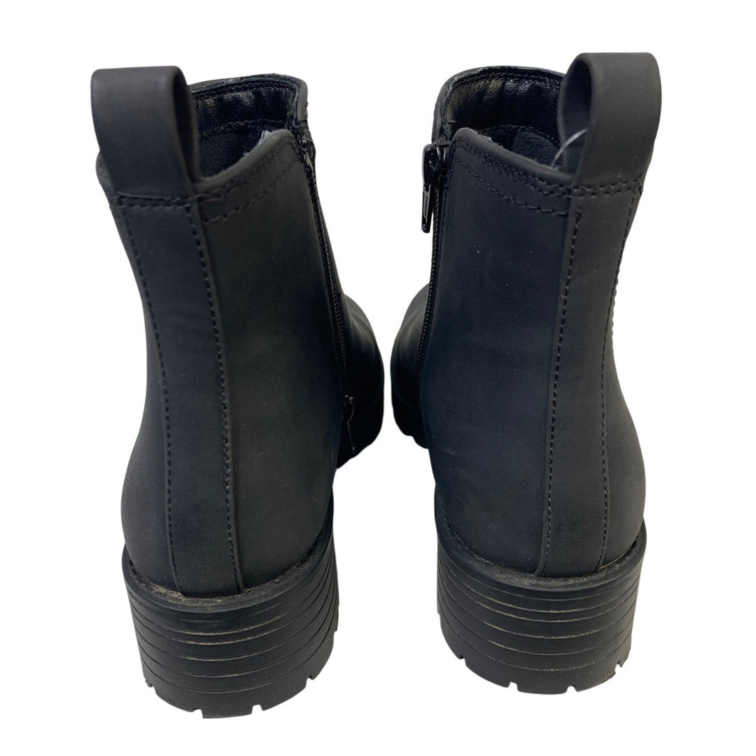 Buffalo Womens Size 9 Black 1.5" Heel Anna Ankle Boot Side Zip Round Toe Shoes