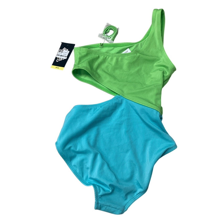 New Art Class Girls XL (14) Asymetrical One Shoulder 1PC Swim Swimsuit