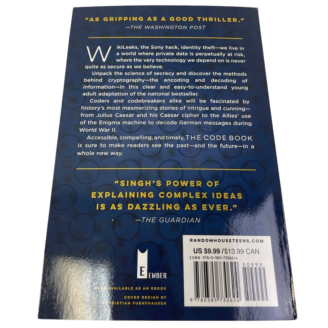 Vintage 2001 The Code Book Secrets Behind Codebreaking Simon Singh Paperback