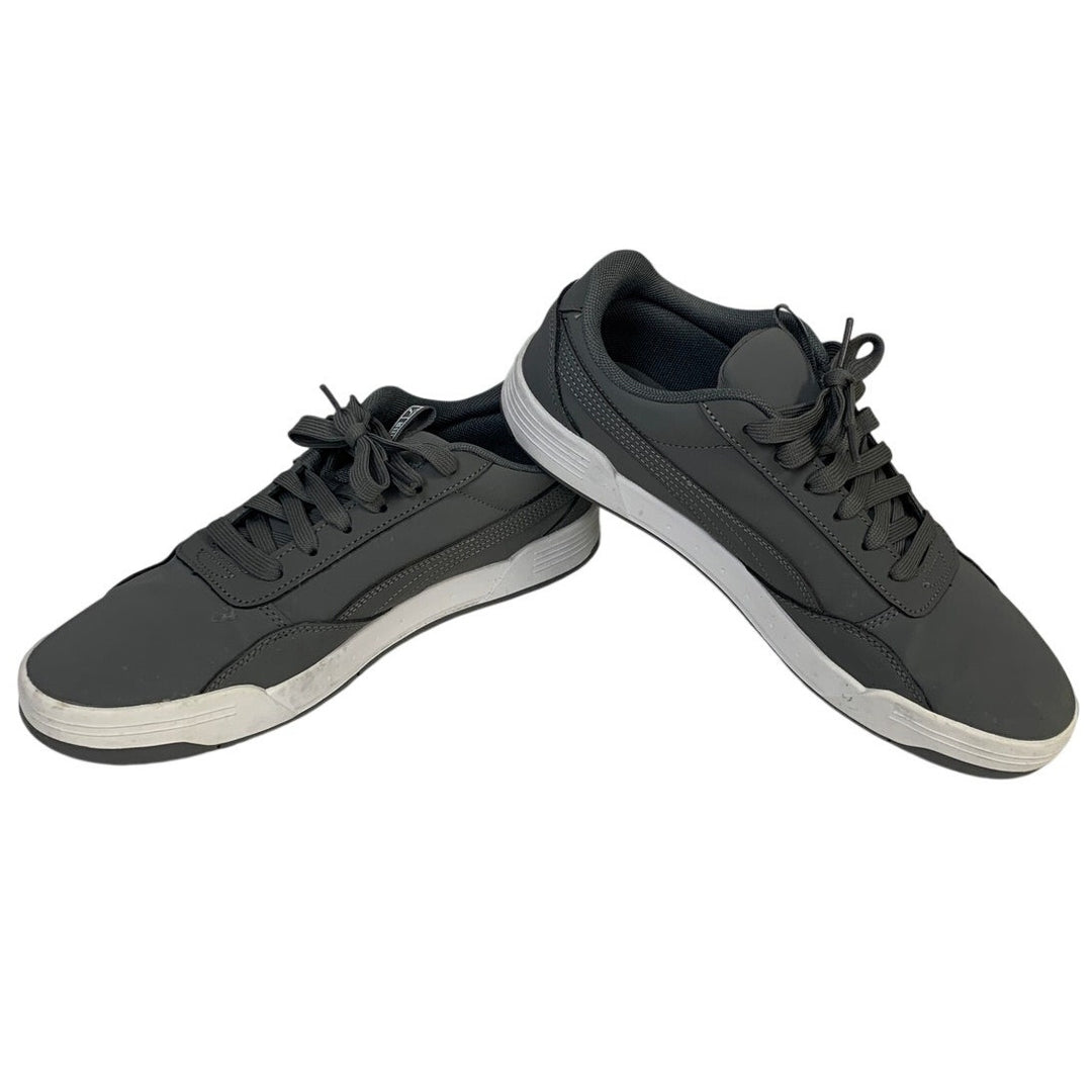 Puma Mens Size 9.5 Gray Skate Sneakers Lace Up Low Top Round Toe Shoes